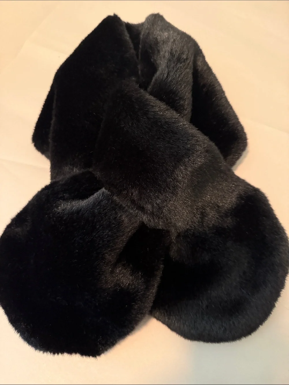 Black Faux Fur Collar- Elegant Winter Accessory